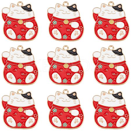 20Pcs Alloy Enamel Pendants ENAM-SC0005-34-1