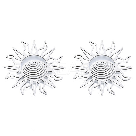 Non-Tarnish 201 Stainless Steel Filigree Joiners STAS-N090-LA950-1-1