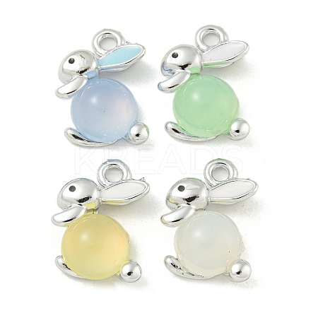 UV Plating Alloy Enamel Pendants FIND-M033-14P-1
