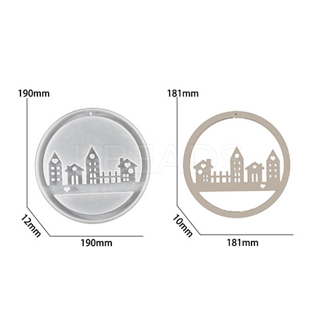City Signs Decorated with Wind Chimes Silicone Mold SIMO-S001-01D-1