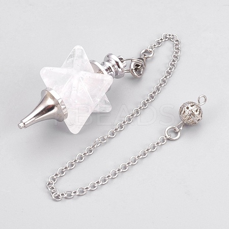 Natural Quartz Crystal Dowsing Pendulums KK-F756-08F-1
