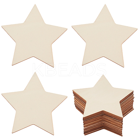 50Pcs Wood Cutouts DIY-SP0004-64A-02-1