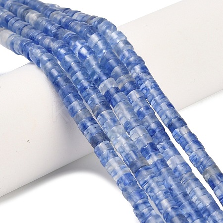 Blue Watermelon Stone Glass Beads Strands G-Z110-A33-2x4mm-1