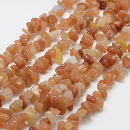 Natural Red Aventurine Beads Strands X-G-F328-09-1