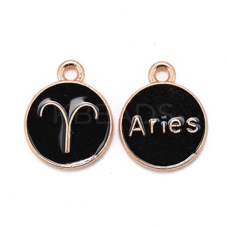 Alloy Enamel Pendants ENAM-S124-01B-08A-1