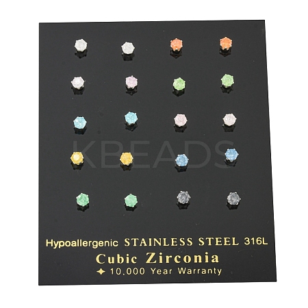 304 Stainless Steel Stud Earrings EJEW-I308-01A-1