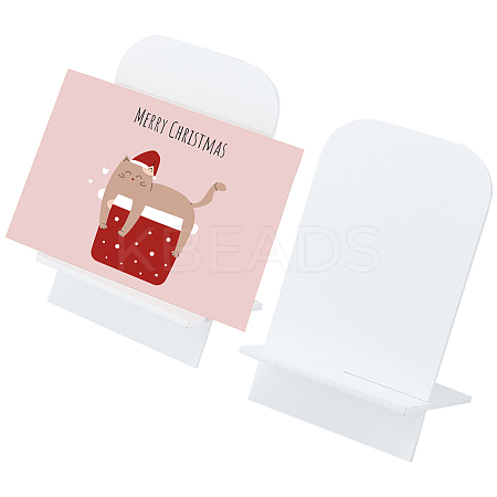 Acrylic Slant Back Postcard Display Stands ODIS-WH0078-86A-1