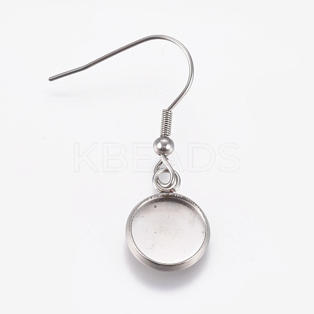 Stainless Steel Dangle Earrings EJEW-WH0001-A04-1
