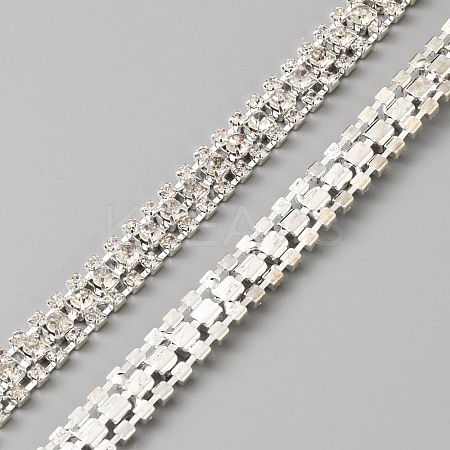 3 Yards Glass Rhinestone Trimming DIY-WH0671-320B-1