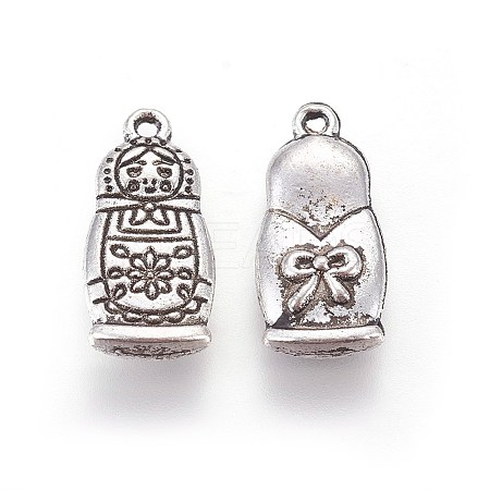 Tibetan Style Alloy Pendants TIBEP-2327-AS-LF-1