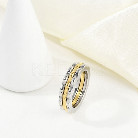 304 Stainless Steel Finger Ring for Women RJEW-A052-01A-GP-1