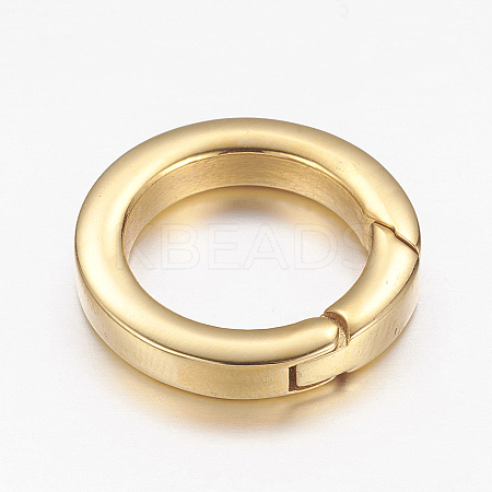 304 Stainless Steel Spring Gate Rings STAS-G134-13G-21mm-1