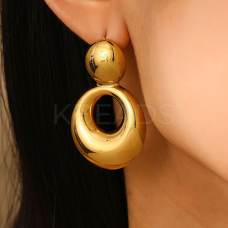 304 Stainless Steel Stud Earrings FS-WG01727-04-1