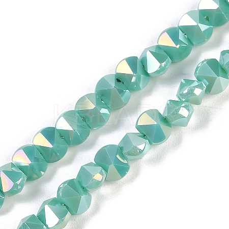 Electroplate Glass Beads Strands EGLA-B009-05A-08-1