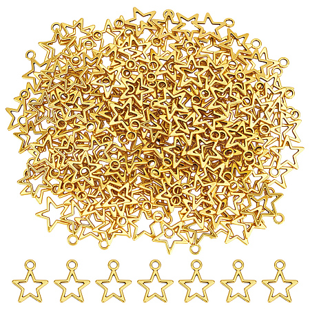 200Pcs Tibetan Style Alloy Charms FIND-ME0001-71AG-1