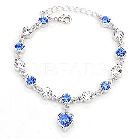 Alloy Rhinestone Charm Bracelets FS-WG1766B-05-1