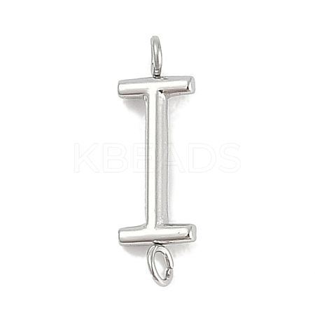 304 Stainless Steel Letter Connector Charms LS-STAS-M108-01P-09-1
