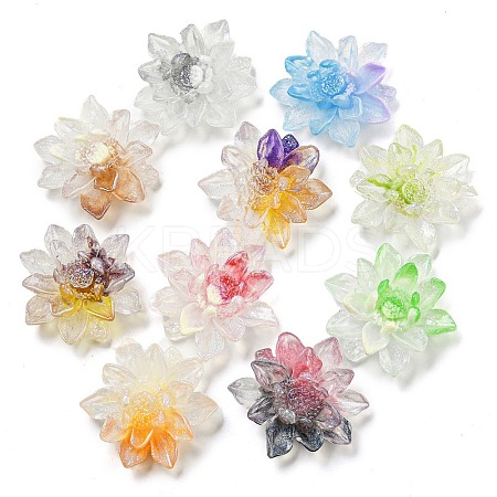 Luminous Transparent Epoxy Resin Decoden Cabochons CRES-M032-04D-1