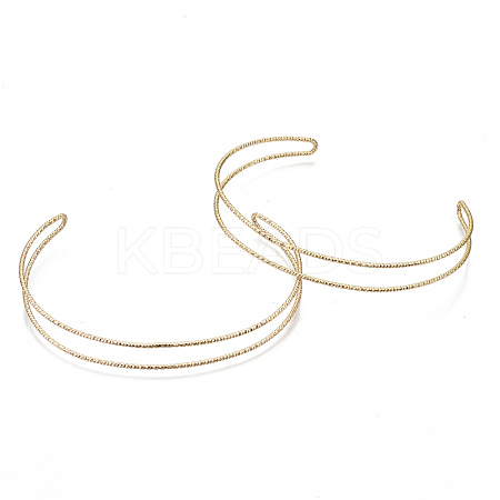 Brass Cuff Bangles Making KK-S354-279-NF-1
