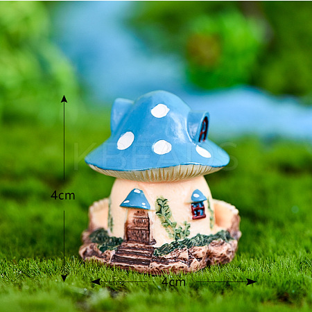 Resin Miniature Mini Mushroom House MIMO-PW0001-199A-04-1