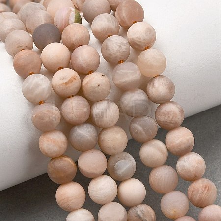 Natural Sunstone Beads Strands G-J372-05-4mm-A-1