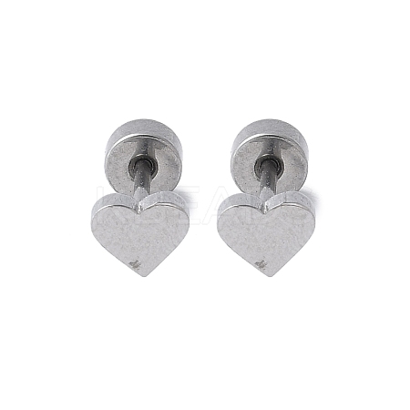 304 Stainless Steel Stud Earrings for Women EJEW-E603-05A-P-1