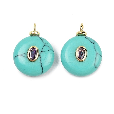 Synthetic Turquoise Pendants X-KK-B157-42G-09-1