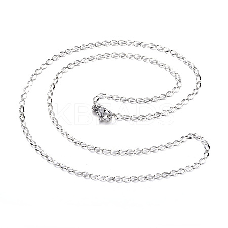 Tarnish Resistant 304 Stainless Steel Necklaces LS-NJEW-E080-15P-1