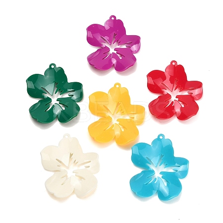 Opaque Acrylic Big Pendants X-AC-CBA36B6-08-1