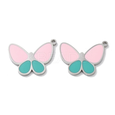 304 Stainless Steel Pendants STAS-P339-13P-01-1