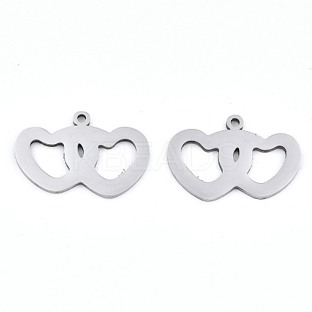 Non-Tarnish Valentine's Day 201 Stainless Steel Charms LS-STAS-S081-078-1