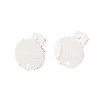 Ion Plating(IP) 304 Stainless Steel Stud Earring Findings STAS-G178-01S-12mm-1