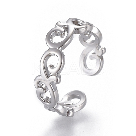 Adjustable Brass Toe Rings RJEW-EE0002-08P-1