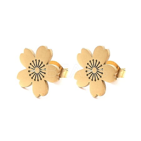 304 Stainless Steel Stud Earrings LS-EJEW-K285-06G-1