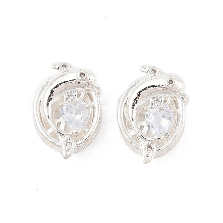 Rack Plating Brass Micro Pave Cubic Zirconia Beads KK-F879-01S-02-1