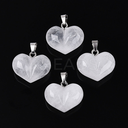Natural Quartz Crystal Chunky Pendants G-T143-19A-1