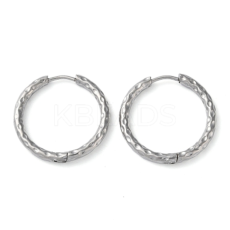 Non-Tarnish 304 Stainless Steel Huggie Hoop Earrings EJEW-H111-02G-P-1