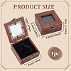 1Pc Wooden Pocket Watch Storage Boxs with Visible Window AJEW-UN0002-62-3