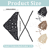 3Pcs 3 Colors Polyester Knitted Triangle Headscarf AJEW-CY0001-87-2