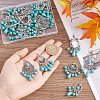 24Pcs 6 Styles Teardrop Dyed Synthetic Turquoise Pendants Set G-AR0004-98-3