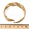 Fish 304 Stainless Steel Cuff Bangles for Women BJEW-A155-02G-5