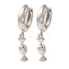 Rack Plating Brass Hoop Earrings EJEW-B062-45P-1