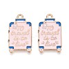 Alloy Enamel Pendants FIND-B007-03LG-1