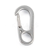 Non-Tarnish 304 Stainless Steel Push Gate Snap Keychain Clasp Findings STAS-C024-13P-2