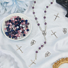DIY Rosary Bead Necklaces Making Finding Kits DIY-SC0031-63-3