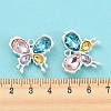 Alloy with Colorful Glass Pendants FIND-G062-09MS-4