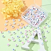 200Pcs 2 Style Opaque Acrylic Beads SACR-YW0001-47-2