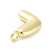 Rack Plating Brass Balloon Letter Pendants KK-C050-01G-L-2