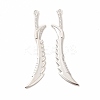 Rack Plating Alloy Big Pendants PALLOY-E025-35P-1
