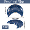 2Pcs Moon Porcelain Jewelry Plate DJEW-BBC0001-02-2